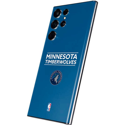 NBA Minnesota Timberwolves Standard - Blue Galaxy S22 Ultra Skin