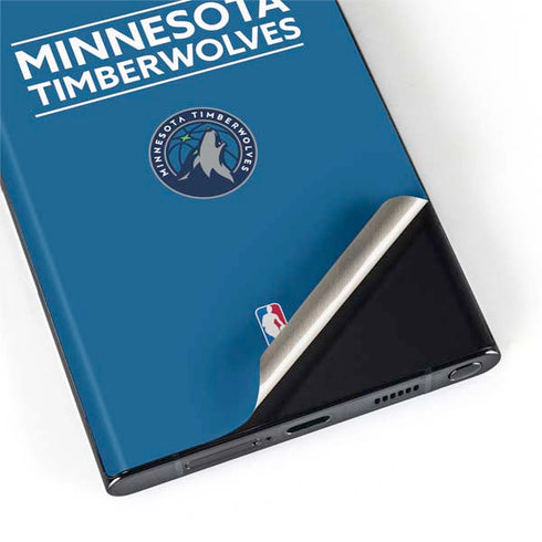 NBA Minnesota Timberwolves Standard - Blue Galaxy S22 Ultra Skin