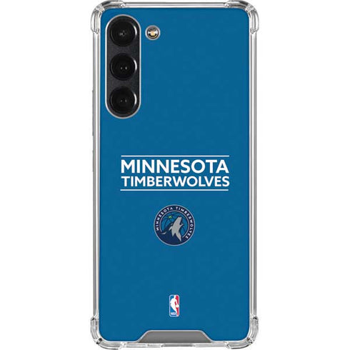 NBA Minnesota Timberwolves Standard - Blue Galaxy S23 Plus Clear Case