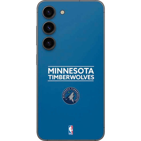 NBA Minnesota Timberwolves Standard - Blue Galaxy S23 Skin