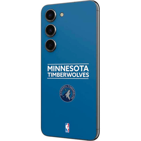 NBA Minnesota Timberwolves Standard - Blue Galaxy S23 Skin