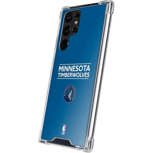 NBA Minnesota Timberwolves Standard - Blue Galaxy S24 Ultra Clear Case