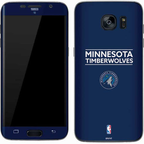 NBA Minnesota Timberwolves Standard - Navy Blue Galaxy S7 Skin