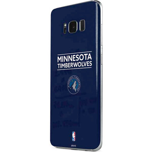 NBA Minnesota Timberwolves Standard - Navy Blue Galaxy S8 Skin