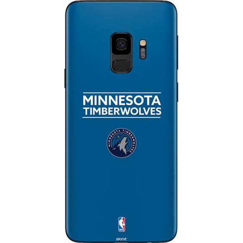 NBA Minnesota Timberwolves Standard - Blue Galaxy S9 Skin