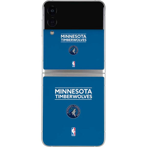 NBA Minnesota Timberwolves Standard - Blue Galaxy Z Flip3 5G Skin