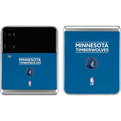 NBA Minnesota Timberwolves Standard - Blue Galaxy Z Flip4 5G Skin