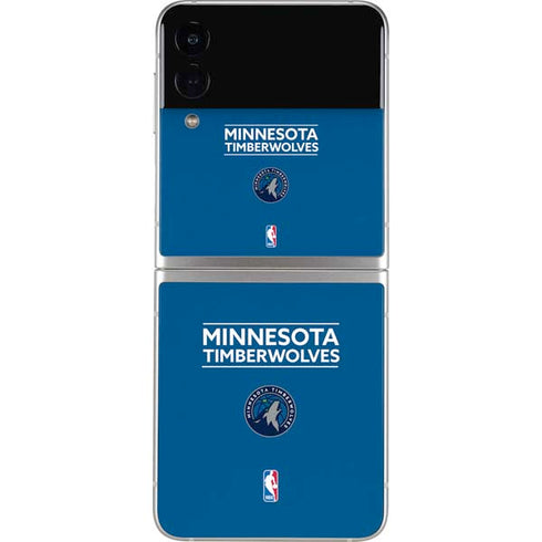 NBA Minnesota Timberwolves Standard - Blue Galaxy Z Flip4 5G Skin