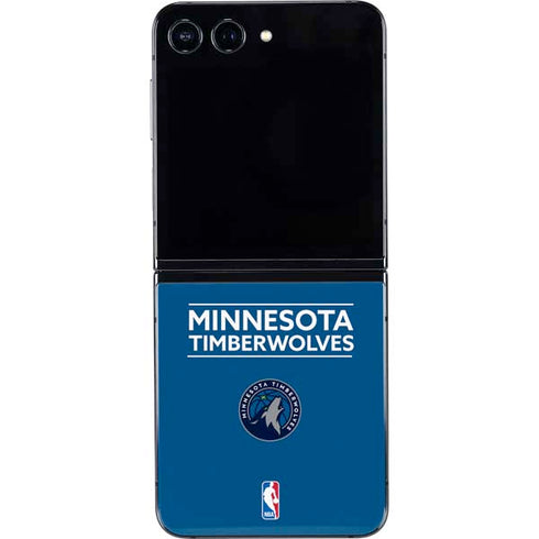 NBA Minnesota Timberwolves Standard - Blue Galaxy Z Flip5 5G Skin