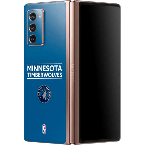 NBA Minnesota Timberwolves Standard - Blue Galaxy Z Fold2 5G Skin