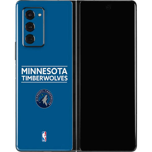 NBA Minnesota Timberwolves Standard - Blue Galaxy Z Fold2 5G Skin