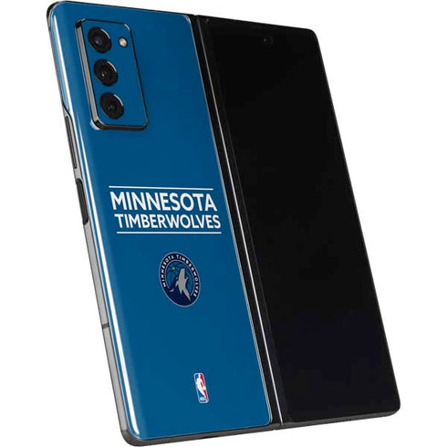 NBA Minnesota Timberwolves Standard - Blue Galaxy Z Fold2 5G Skin