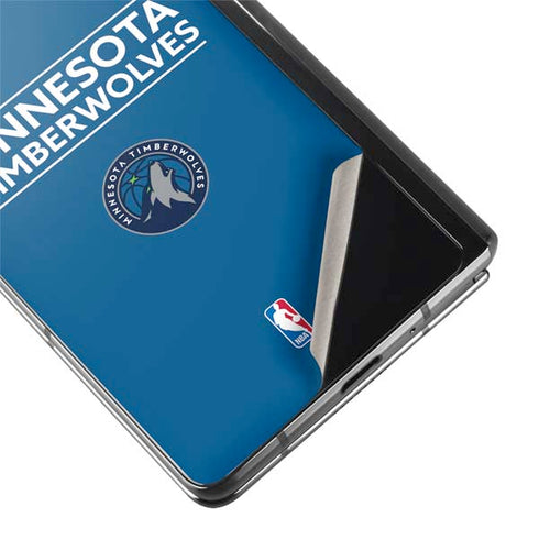 NBA Minnesota Timberwolves Standard - Blue Galaxy Z Fold2 5G Skin