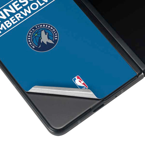 NBA Minnesota Timberwolves Standard - Blue Galaxy Z Fold4 5G Skin