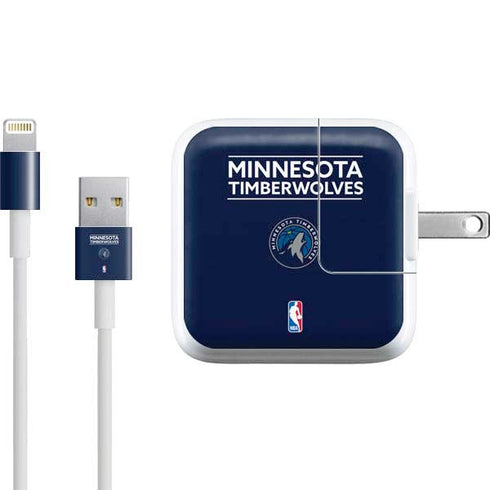NBA Minnesota Timberwolves Standard - Navy Blue iPad Charger (10W USB) Skin