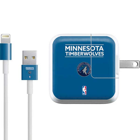 NBA Minnesota Timberwolves Standard - Blue iPad Charger (10W USB) Skin