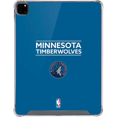 NBA Minnesota Timberwolves Standard - Blue iPad Pro 12.9in (2020) Clear Case