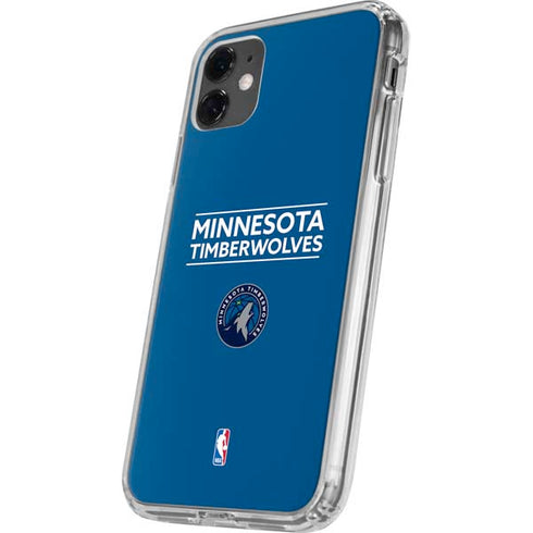NBA Minnesota Timberwolves Standard - Blue iPhone 11 Clear Case
