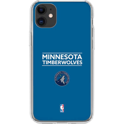 NBA Minnesota Timberwolves Standard - Blue iPhone 11 Clear Case