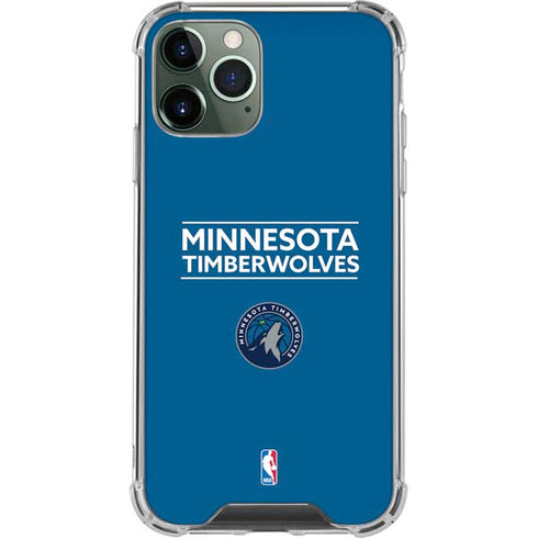 NBA Minnesota Timberwolves Standard - Blue iPhone 11 Pro Max Clear Case