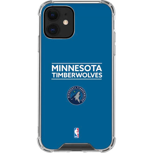 NBA Minnesota Timberwolves Standard - Blue iPhone 12 Clear Case