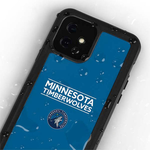NBA Minnesota Timberwolves Standard - Blue iPhone 12 Mini Waterproof Case