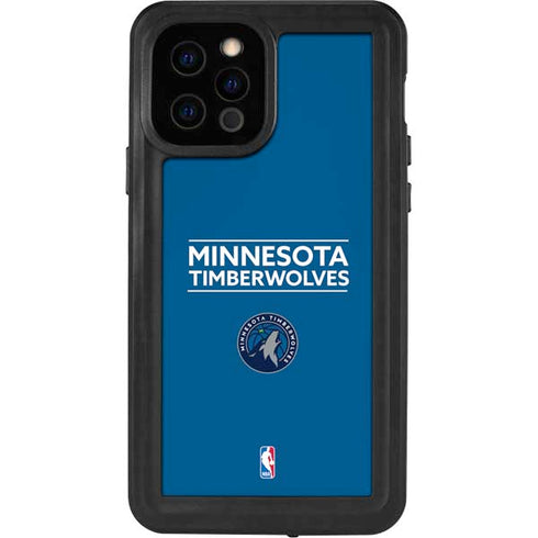 NBA Minnesota Timberwolves Standard - Blue iPhone 12 Pro Waterproof Case