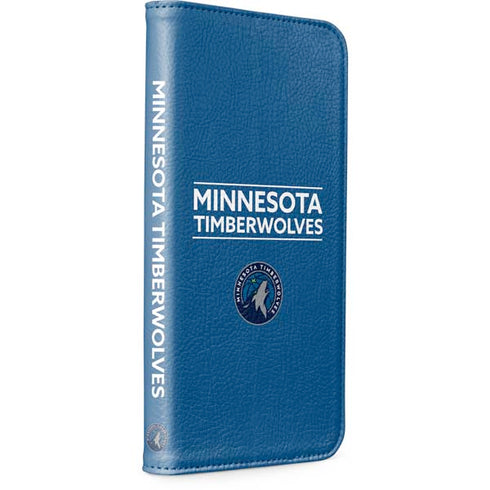NBA Minnesota Timberwolves Standard - Blue iPhone 13 Folio Case