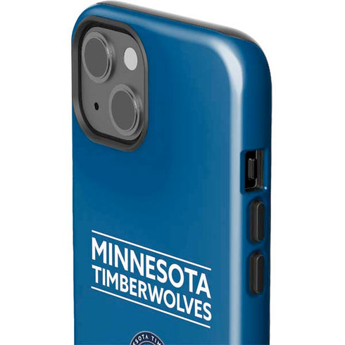 NBA Minnesota Timberwolves Standard - Blue iPhone 15 Plus Impact Case