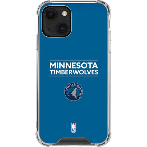 NBA Minnesota Timberwolves Standard - Blue iPhone 15 Plus Clear Case
