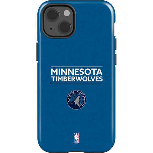 NBA Minnesota Timberwolves Standard - Blue iPhone 15 Impact Case