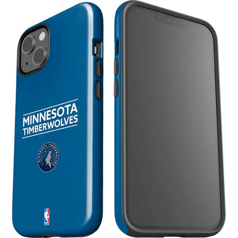NBA Minnesota Timberwolves Standard - Blue iPhone 15 Impact Case