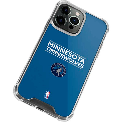 NBA Minnesota Timberwolves Standard - Blue iPhone 15 Pro Clear Case