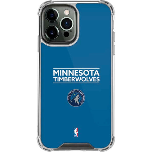 NBA Minnesota Timberwolves Standard - Blue iPhone 14 Pro Max Clear Case