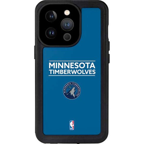 NBA Minnesota Timberwolves Standard - Blue iPhone 14 Pro Waterproof Case