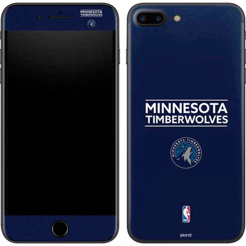 NBA Minnesota Timberwolves Standard - Navy Blue iPhone 8 Plus Skin