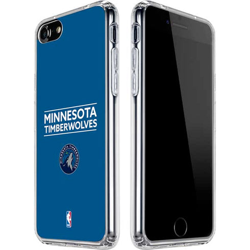 NBA Minnesota Timberwolves Standard - Blue iPhone SE (2nd & 3rd Gen) Clear Case