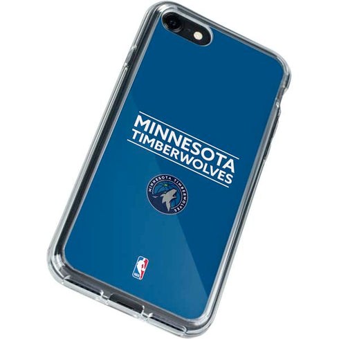 NBA Minnesota Timberwolves Standard - Blue iPhone SE (2nd & 3rd Gen) Clear Case