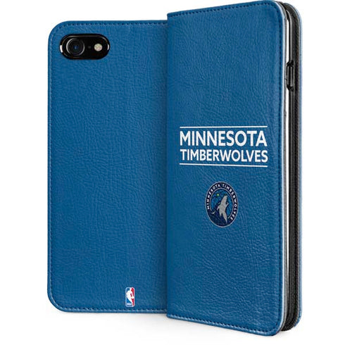 NBA Minnesota Timberwolves Standard - Blue iPhone SE (2nd & 3rd Gen) Folio Case