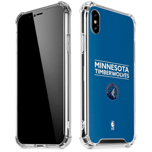 NBA Minnesota Timberwolves Standard - Blue iPhone XS Max Clear Case
