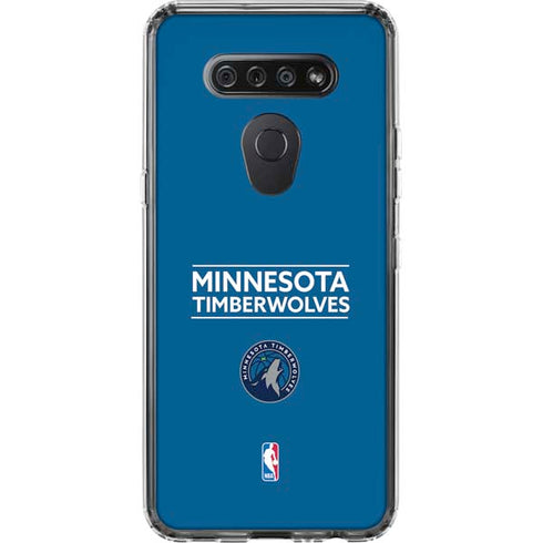 NBA Minnesota Timberwolves Standard - Blue LG K51/Q51 Clear Case