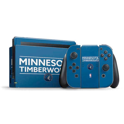 NBA Minnesota Timberwolves Standard - Blue Nintendo Switch Bundle Skin