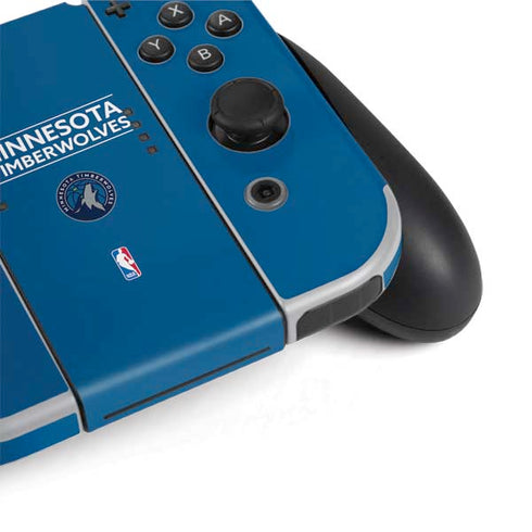 NBA Minnesota Timberwolves Standard - Blue Nintendo Switch OLED (2021) Skin