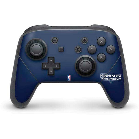 NBA Minnesota Timberwolves Standard - Navy Blue Nintendo Switch Pro Controller Skin