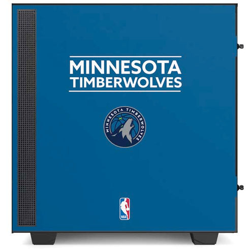 NBA Minnesota Timberwolves Standard - Blue NZXT H510 Compact ATX Mid-Tower Case Skin