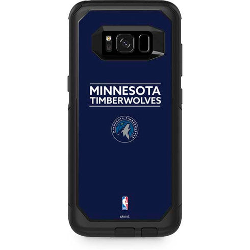 NBA Minnesota Timberwolves Standard - Navy Blue Otterbox Commuter Galaxy Skin