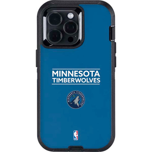 NBA Minnesota Timberwolves Standard - Blue Otterbox Defender iPhone Skin