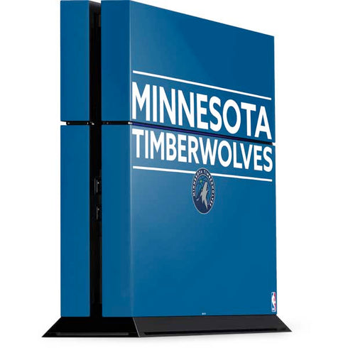 NBA Minnesota Timberwolves Standard - Blue PS4 Console Skin