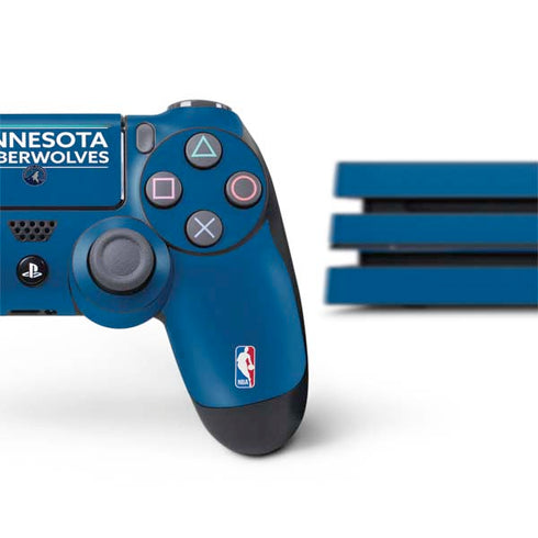NBA Minnesota Timberwolves Standard - Blue PS4 Pro Bundle Skin