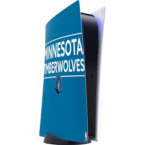 NBA Minnesota Timberwolves Standard - Blue PS5 Digital Edition Console Skin